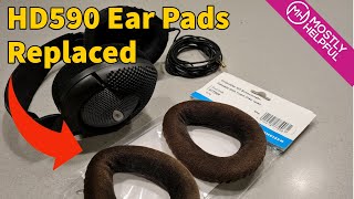 Sennheiser HD590 Headphones  Ear Pad Replacement [upl. by Vano]