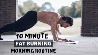 10 MINUTE FAT BURNING MORNING ROUTINE  Do this every day  Rowan Row [upl. by Acebber]