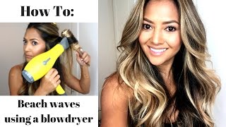 How to Get a Beach Wave Blow Out At Home [upl. by Moishe343]