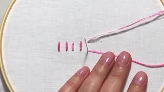 Hand Embroidery Tutorial  How to Make a Bullion Stitch [upl. by Asemaj]