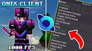 The BEST Minecraft Bedrock Client  Onix Client CPS Counter Keystrokes [upl. by Cade994]