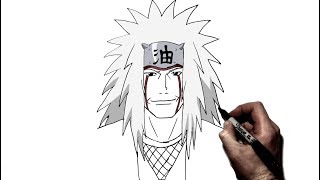 How to Draw Jiraya  Step by Step  Naruto [upl. by Romelda]