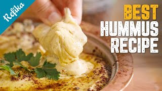 THE BEST HUMMUS Recipe You Will Ever Try 💯 Perfect Consistency amp Silky Smooth  SO EASY TO MAKE [upl. by Nalyak]