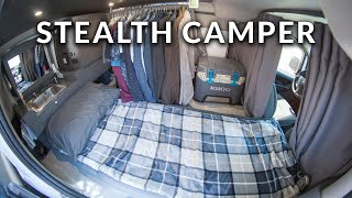 Ultimate Stealth Camper Van Tour  Nissan NV200 SelfConverted Build Walkthrough [upl. by Elawalo301]