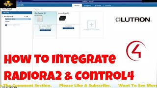 How To Integrate Lutron RadioRa2 With Control4 [upl. by Yrak]