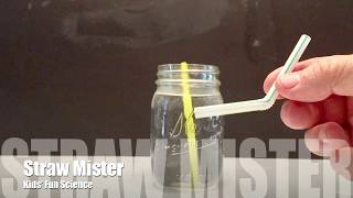 Straw mister Experiment Bernoulli’s principle [upl. by Swayder]