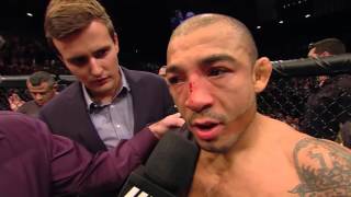 UFC 194 Conor McGregor and Jose Aldo Octagon Interview [upl. by Newfeld11]