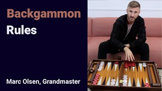 Backgammon Rules explained by Grandmaster Marc Olsen [upl. by Longtin]