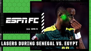 LASERS Senegal vs Egypt controversy  ESPN FC [upl. by Ethelbert]