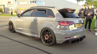 530HP Stage 2 Audi RS3 8V Sportback with Milltek Exhaust  LOUD Accelerations amp Revs [upl. by Aiym150]