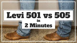 Levi 501 vs 505  Understanding the Difference [upl. by Nyram]