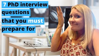 PhD Interview Questions  Answers  How To Pass Your PhD Interview [upl. by Cir]