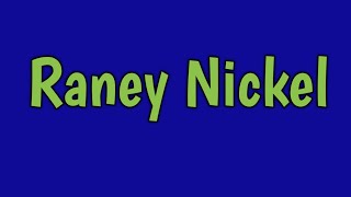 WHAT IS RANEY NICKEL [upl. by Eylrac]