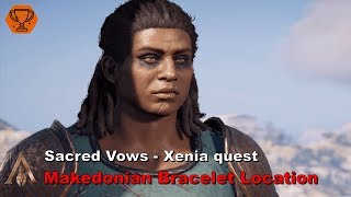 Assassins Creed Odyssey  Makedonian Bracelet Location  Sacred Vows [upl. by Frasch822]