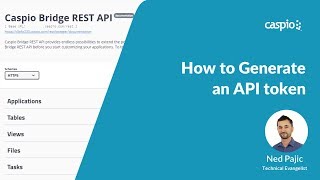 Generating an API Token [upl. by Elauqsap]