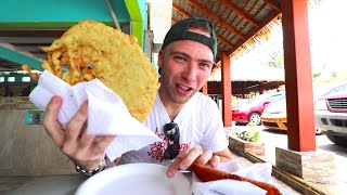 TROPICAL Puerto Rican STREET FOOD TOUR  Piñones Puerto Rico [upl. by Aneelas]