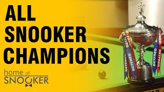 ALL Snooker World Champions 19762022 [upl. by Thomajan]