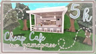 Bloxburg Build  Cheap 5k Cafe no gamepass 5k [upl. by Learsi]