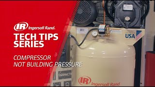 Compressor Not Building Pressure Troubleshooting  Ingersoll Rand Reciprocating Air Compressor [upl. by Starinsky56]