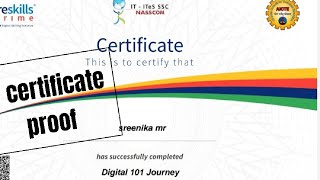 Certificate ProofDigital 101 FutureSkillNASSCOM APP [upl. by Veronike]