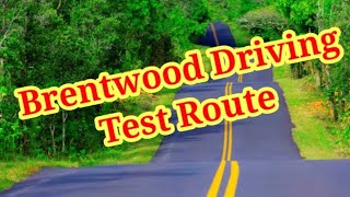 Brentwood Driving Test Route [upl. by Nuj]