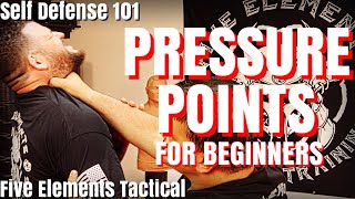 SELF DEFENSE PRESSURE POINTS FOR BEGINNERS  SELF DEFENSE 101  Five Elements Tactical [upl. by Adolph]