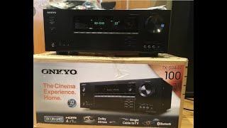 Onkyo TXSR444 AV receiver 71 channel [upl. by Searle]