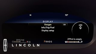 Customizable Instrument Cluster  HowTo  Lincoln [upl. by Wei]