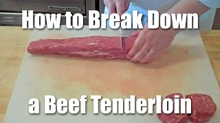 How To Butcher A Beef Tenderloin [upl. by Thornburg461]