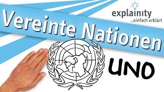 Vereinte Nationen UNO einfach erklärt explainity® Erklärvideo [upl. by Elvyn]