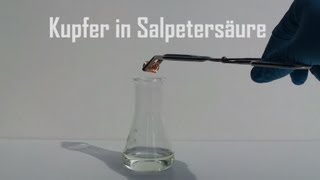 Kupfer in Salpetersäure copper in nitric acid HD [upl. by Acirt]