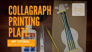 How to Make a Collagraph Printing Plate  Printmaking Tutorial [upl. by Aenotna]