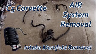 C5 Corvette  AIR System Removal  Intake Manifold Removal [upl. by Gleich]