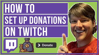 How To Set Up Donations On Twitch  Get Your Donation Link [upl. by Nosnej]