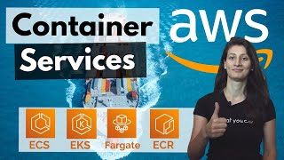 Containers on AWS Overview ECS  EKS  Fargate  ECR [upl. by Rovert]