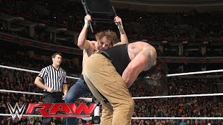 Dean Ambrose vs Braun Strowman Raw March 21 2016 [upl. by Josey]