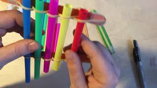 DIY Musical Instruments Straw Pan Flute [upl. by Iy]