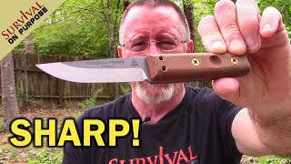 TOPS Tanimboca Puukko Knife Review  Sharp Saturday [upl. by Marv495]