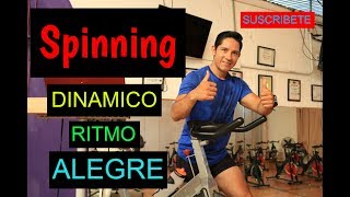 Clase Completa de Spinning Dinámica música motivadora Áerobica y Divertida [upl. by Arbua]