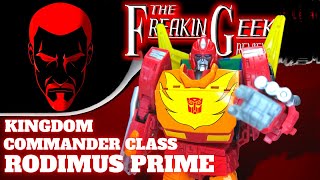 Kingdom Commander RODIMUS PRIME EmGos Transformers Reviews N Stuff [upl. by Faustine]