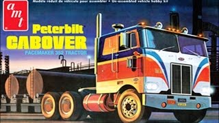 How to Build the Peterbilt Cabover Pacemaker 352 125 Scale AMT Model Kit 759 Review [upl. by Olympie]