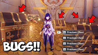 4 PRECIOUS CHESTS Location quotWithout Keyquot Genshin Impact [upl. by Hortensia]