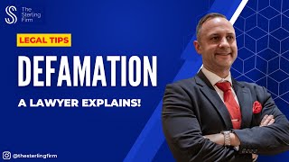 How To Sue For DEFAMATION  Defamation Lawyer ⚖️ Lawyer Lawfirm [upl. by Arda738]