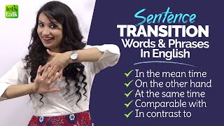 Transition Words amp Phrases To Speak Better English  Spoken English Lesson  Michelle [upl. by Atiuqnahs349]