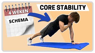 4 weken core stability schema voor beginners [upl. by Petey]