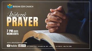 Prayer Meeting at Atlanta Berean SDA Church  November 15 2023 [upl. by Leikeze]