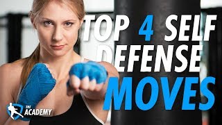 Top 4 Self Defense Moves for Beginners [upl. by Oiciruam842]