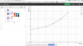 Desmos  Plotting data to create a line graph [upl. by Nylhtak]