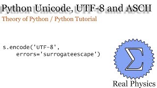 Unicode UTF 8 and ASCII [upl. by Jecho961]