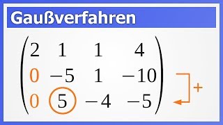 GaußVerfahren aka GaußAlgorithmus zum Lösen von linearen Gleichungssystemen  How to Mathe [upl. by Attennek]